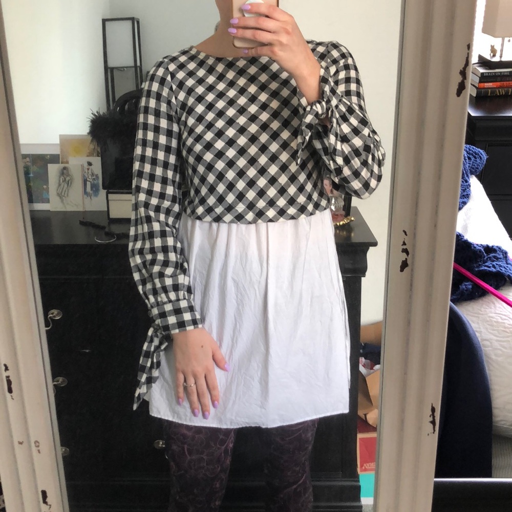 Zara basic tunic top